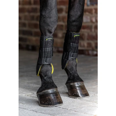 Image de Horseware Protective Leg Boot Noir/Jaune M