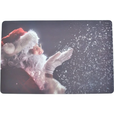 Afbeelding van 4x Dear Santa Kerst Placemat Onderlegger set van 4 Kunststof, Wasbaar, Premium Print Kwaliteit 30x45 cm