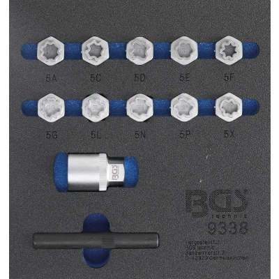 Afbeelding van BGS Velgenslot demontageset voor Mercedes Benz 12 delig