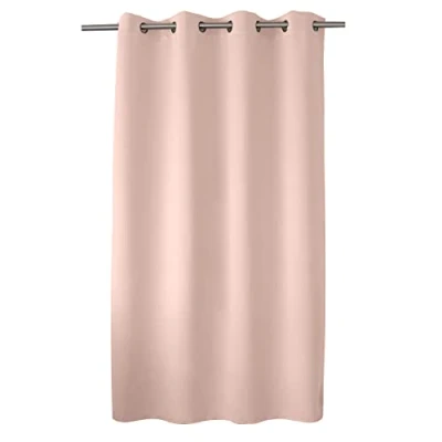 Afbeelding van ED ENJOY HOME Verduisteringsgordijn met zilveren oogjes, oudroze, 140 x 180 cm, 100% polyester, Oeko Tex gecertificeerde stof, zoethoutcollectie