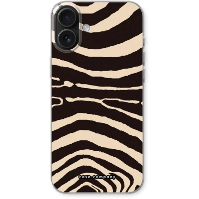 Afbeelding van Case Company® hoesje geschikt voor iPhone 16 Plus Arizona Zebra Soft Cover Telefoonhoesje Bescherming aan alle Kanten en Schermrand