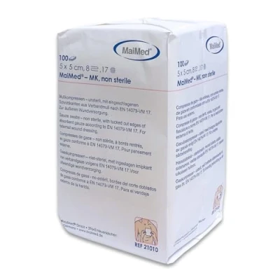 Afbeelding van MaiMed non woven gaascompressen 5cm x 100 stuks
