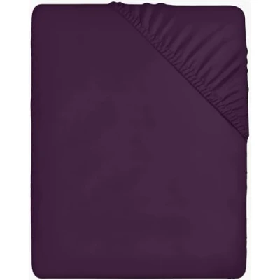Afbeelding van Utopia Bedding Hoeslaken paars 140 x 200 cm 35 spanhoogte voor dikke matrassen geborstelde microvezel