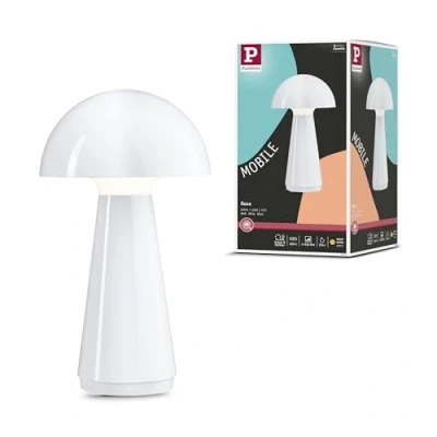 Image de Paulmann Onzo Portable Lampe de Table 3 Step Dim IP44 2700K Blanc