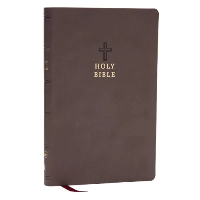 Afbeelding van NKJV Holy Bible, Value Ultra Thinline, Charcoal Leathersoft, Red Letter, Comfort Print