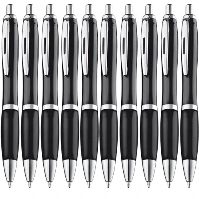Afbeelding van ZENSCRIBE® Hoogwaardige ergonomische balpen, 10 stuks, antislip balpen voor eenvoudig en zacht schrijven, blauwe zwart