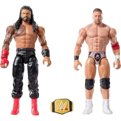 Afbeelding van Mattel WWE Main Event Showdown Roman Reigns vs La Knight 2 stuks