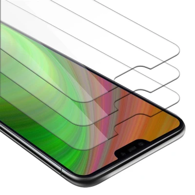 Afbeelding van Cadorabo 3x Screenprotector geschikt voor Xiaomi Mi 8 LITE Beschermende Pantser Film in KRISTALHELDER Getemperd (Tempered) Display beschermend glas 9H hardheid met 3D Touch