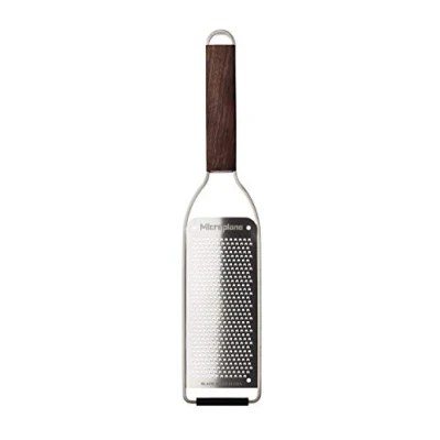 Image de Microplane râpe fine master series de acier inoxydable/noyer