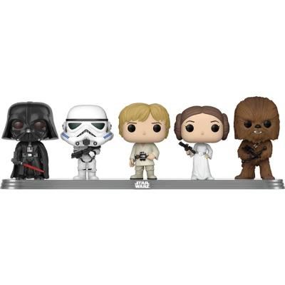 Afbeelding van Funko Pop! Star Wars: Darth Vader, Stormtrooper, Chewbacca, Princess Leia &amp; Luke Skywalker 5 Pack (2022 Galactic Convention Exclusive)
