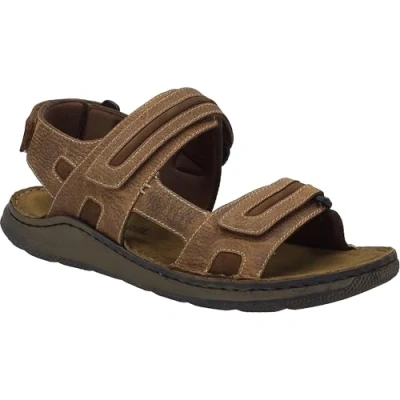 Afbeelding van Josef Seibel Sandalen, Heren, Maat: 44, Cognac Leer