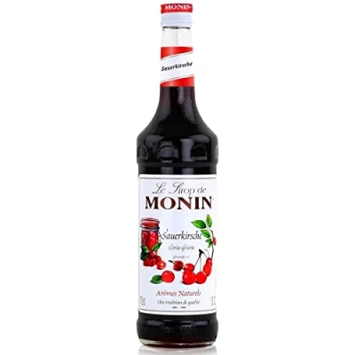 Afbeelding van MONIN Kersensiroop voor cocktails, wijn, limonade en plat water natuurlijke aroma&#039;s 70 cl