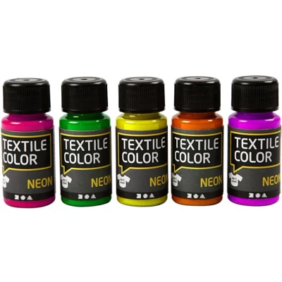 Afbeelding van Textile Color, Diverse Kleuren, 50 ml, 5 Fles