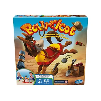 Afbeelding van Hasbro Gaming Iejoor spel, het stapelspel op zadel van een koppige muilezel, kleuterspel, voor 2 tot 4 spelers, spel kinderen, vanaf jaar