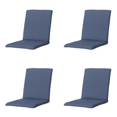 Afbeelding van Madison Stapelstoel kussen universeel Panama safier blue 4 stuks