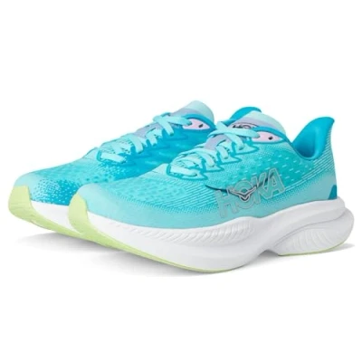 Afbeelding van HOKA MACH 6 Hardloopschoenen neutraal, Dames, Maat: 42 2/3, Cloudless/waterpark Textiel/ synthetisch