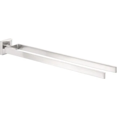 Afbeelding van Tesa Exxclusiv 2 armige Handdoekhouder 8.5x53.5x6cm zonder boren Zelfklevend Metaal roestvrij staal