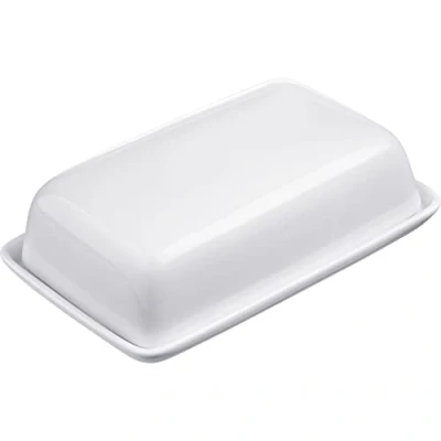 Afbeelding van Westmark Decoratieve botervloot van keramiek, wit, lengte 18,5 cm, 20892260