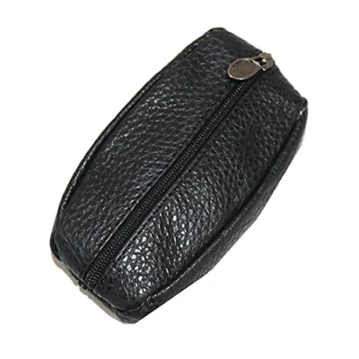 Afbeelding van Lilosac® Portemonnee voor heren koffiebonen dik en zacht leer tassen broek of jas, zwart, Eén maat, klassiek