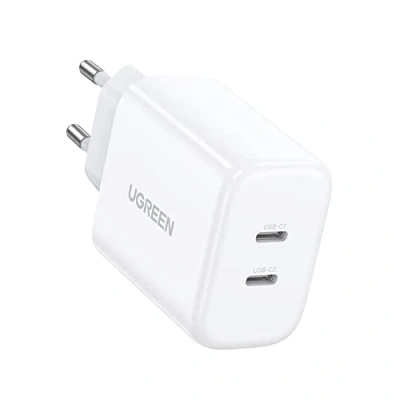 Afbeelding van Ugreen wandlader 2x USB Type C 40W Power Delivery wit (10343)