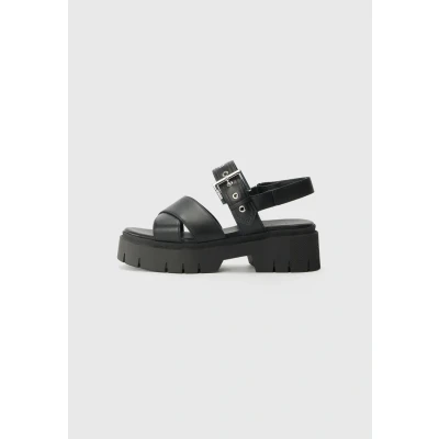 Afbeelding van HUGO Kris_sandal_bkna damessandalen, zwart., 38 EU