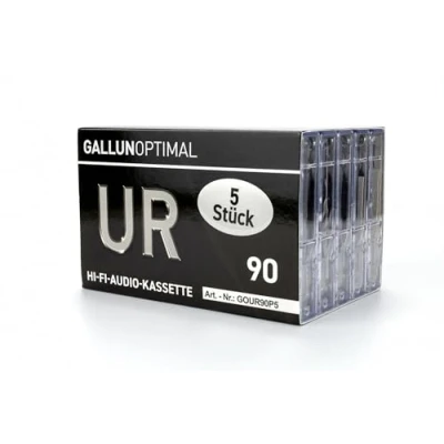 Afbeelding van GALLUNOPTIMAL UR90 audio cassettes voor 90 min. 5 lege cassettes.