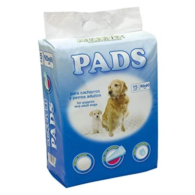Image de Arquivet Lot de 15 grands pads jetables Blanc 90 x 60 cm