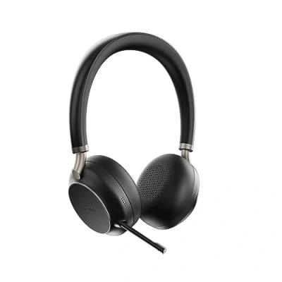 Image de Yealink BH76 Micro casque sur oreille Bluetooth sans fil Suppresseur de bruit actif USB A via adaptateur noir Certifié pour Microsoft Teams