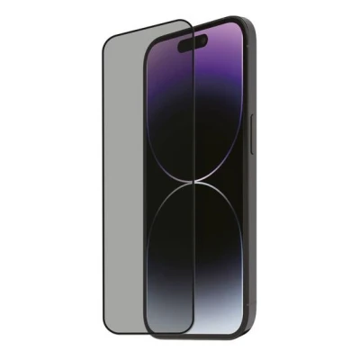 Afbeelding van Muvit, Gehard glas Geschikt voor Apple iPhone 15 Pro Max Gerecycled Vertrouwelijk Ultrabestendig, Doorzichtig zwart