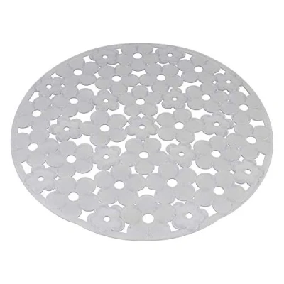 Afbeelding van Afdruiprek voor Keukengootsteen Metaltex Cirkelvormig PVC Doorschijnend (Ø30 cm)