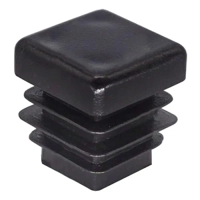 Afbeelding van SKIR&#039;CO 40 stuks vierkante kunststof pluggen 16 x mm zwart RAL 9005