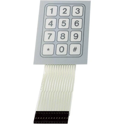 Afbeelding van TRU COMPONENTS SU709930 Folietoetsenbord Keypad matrix 3 x 4 1 stuk(s)