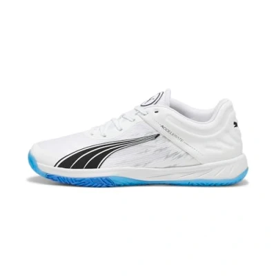 Afbeelding van Puma Accelerate Turbo uniseks veldschoen voor binnen, Wit/Blauw (White Bluemazing)