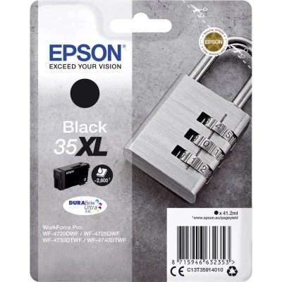 Afbeelding van Epson 35XL (C13T35914010) Inktcartridge Zwart Hoge capaciteit