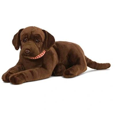 Afbeelding van Grote pluche bruine Labrador hond knuffel 60 cm Honden huisdieren knuffels Speelgoed voor kinderen