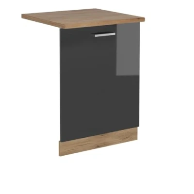 Afbeelding van Vicco R Line Vaatwasser deksel 60 cm , WB Eik Antraciet Hoogglans