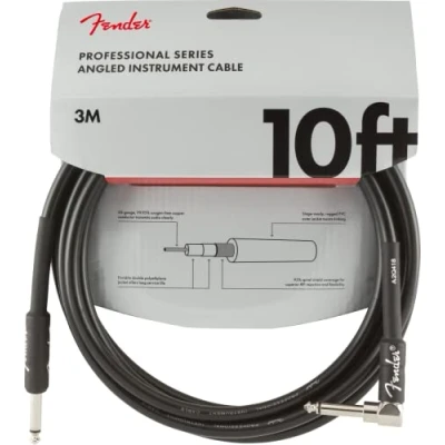 Afbeelding van Fender Professional Instrument Cable BLK 3 m Gitaarkabel
