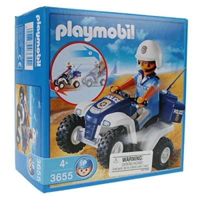 Afbeelding van Playmobil 3655 Bouwspel Politie/Quad