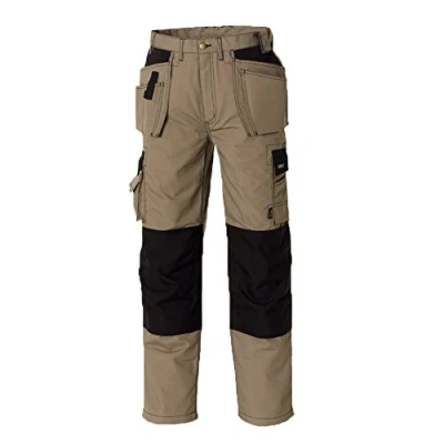 Afbeelding van teXXor 4312 25 Panama Canvas werkbroek, kaki/zwart,
