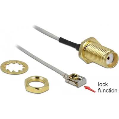 Afbeelding van MHF I LK (v) SMA kabel Micro Coax (1,13 mm) 50 Ohm / grijs 0,20 meter