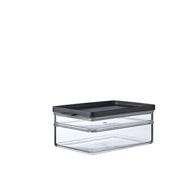 Image de Mepal Conteneur à Petit déjeuner Duo Omnia Boîte Conservation 2 Couches pour Conserver Produits Alimentaires Boîtes Empilables Organisation de la Cuisine 500 ml et 1200 Black