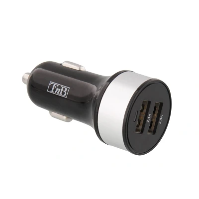 Afbeelding van TnB ACGPCAR48 8107 Mobiele telefoon oplader auto 12, 24V 2 USB