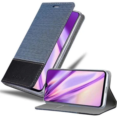 Afbeelding van Cadorabo Hoesje geschikt voor Vivo Y95 in DONKERBLAUW ZWART Beschermhoes met magnetische sluiting, standfunctie en kaartvakje Book Case Cover Etui