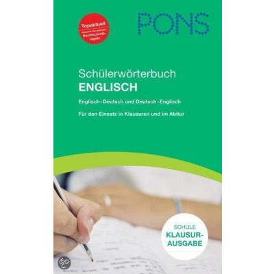 Afbeelding van PONS Schülerwörterbuch Englisch. Klausurausgabe