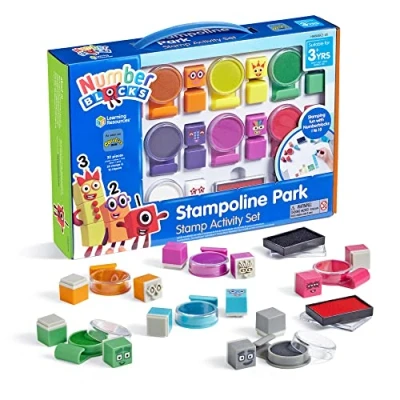 Afbeelding van MathLink® Cubes Number Blocks, Stempel activiteiten set
