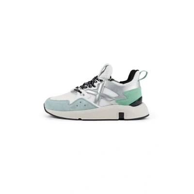 Afbeelding van Munich Click Sneakers laag, Dames, Maat: 41, Silver Leer en textiel