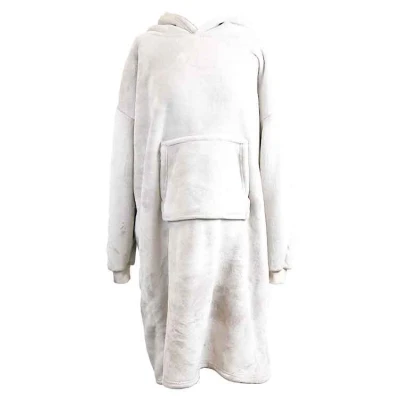 Afbeelding van Unique Living Hoodie Oversized Dove White 70x110cm