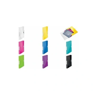 Image de LEITZ Boîte de rangement WOW, A4, PP, blanc métallisé