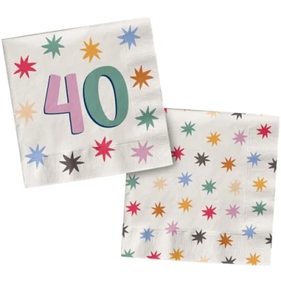 Afbeelding van Folat Servetten Starburst 40 (20 stuks) 33 x cm