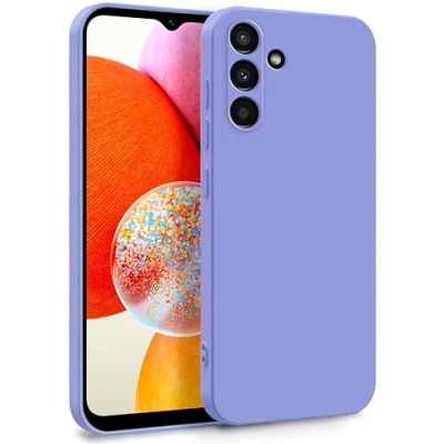 Afbeelding van MyGadget hoesje compatibel met Samsung Galaxy A14 5G, dubbellaags camerabescherming, binnenvoering, zacht rubber en krasbestendige hoes, lila